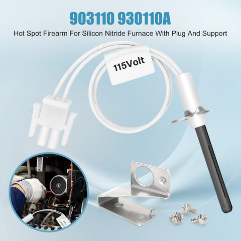 Pontuss universal hot surface kit with silicon nitride for reliable ignition