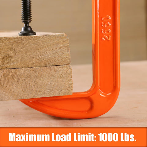 PONY 2660 clamp sliding T-handle reduces hand fatigue