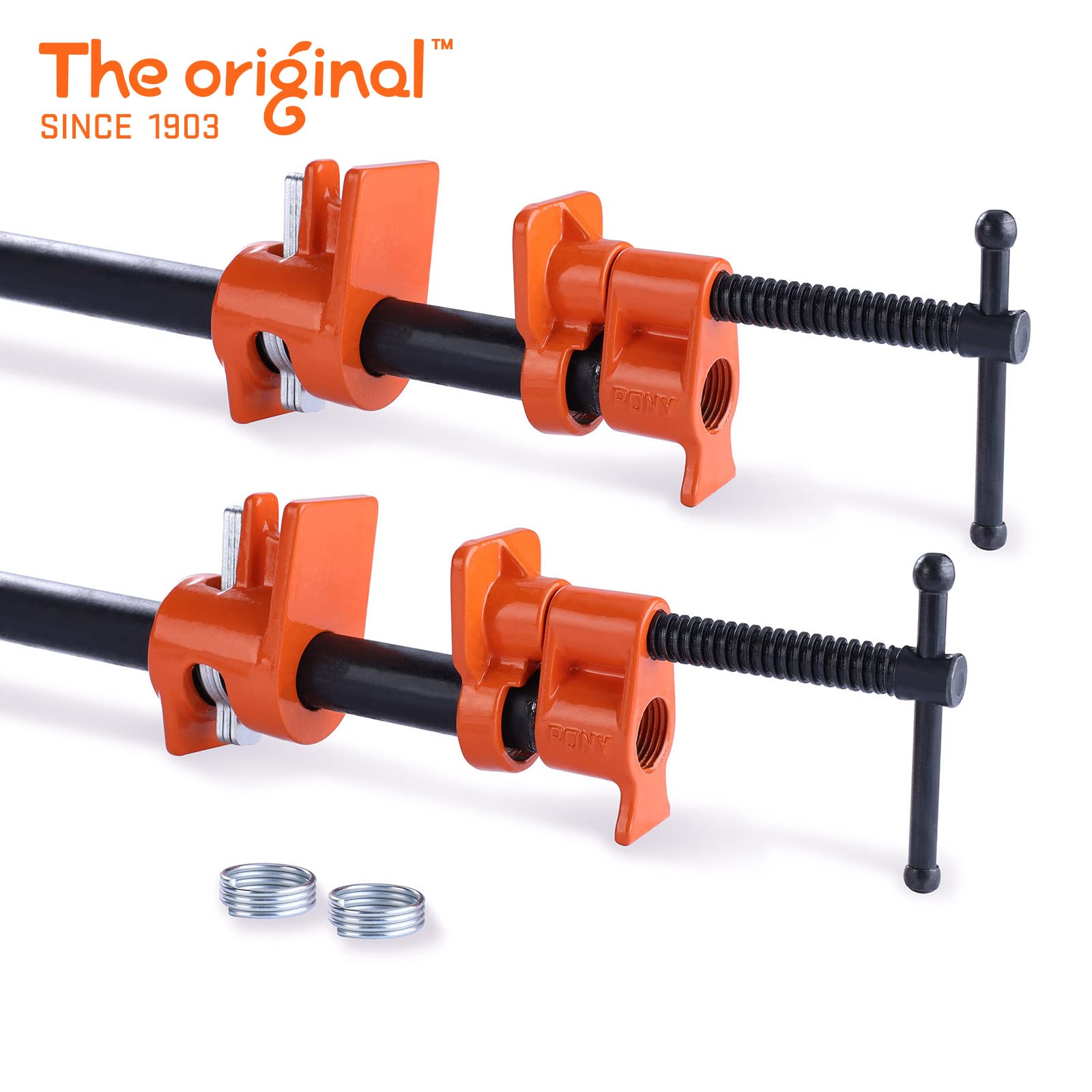 PONY 2-pack half-inch pipe clamps fit versatile projects