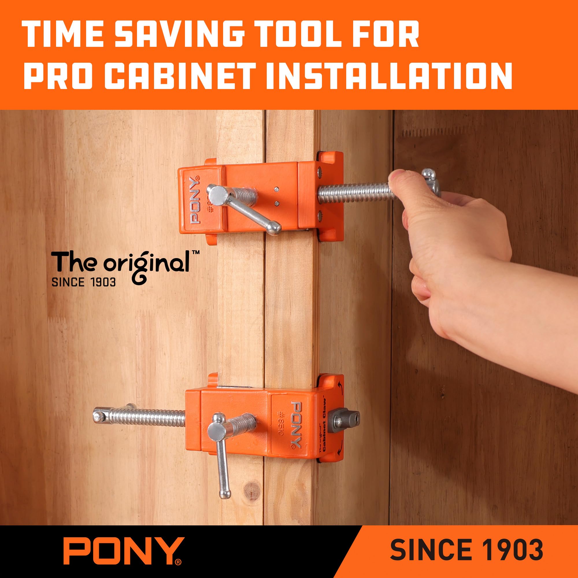 PONY 8510 alignment guide helps precise cabinet alignment