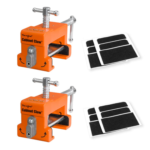 PONY 8510 cabinet claw in action stabilizing a face-frame cabinet