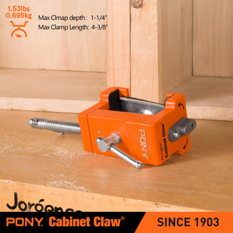 PONY 8510 face-frame clamps reduce setup time