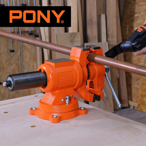 PONY 5512 lbs clamping force ensures stable workholding