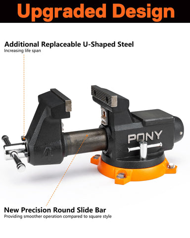 PONY pipe jaws securely hold round materials for precise work.