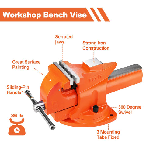 PONY included jaw pad protects delicate surfaces during clamping