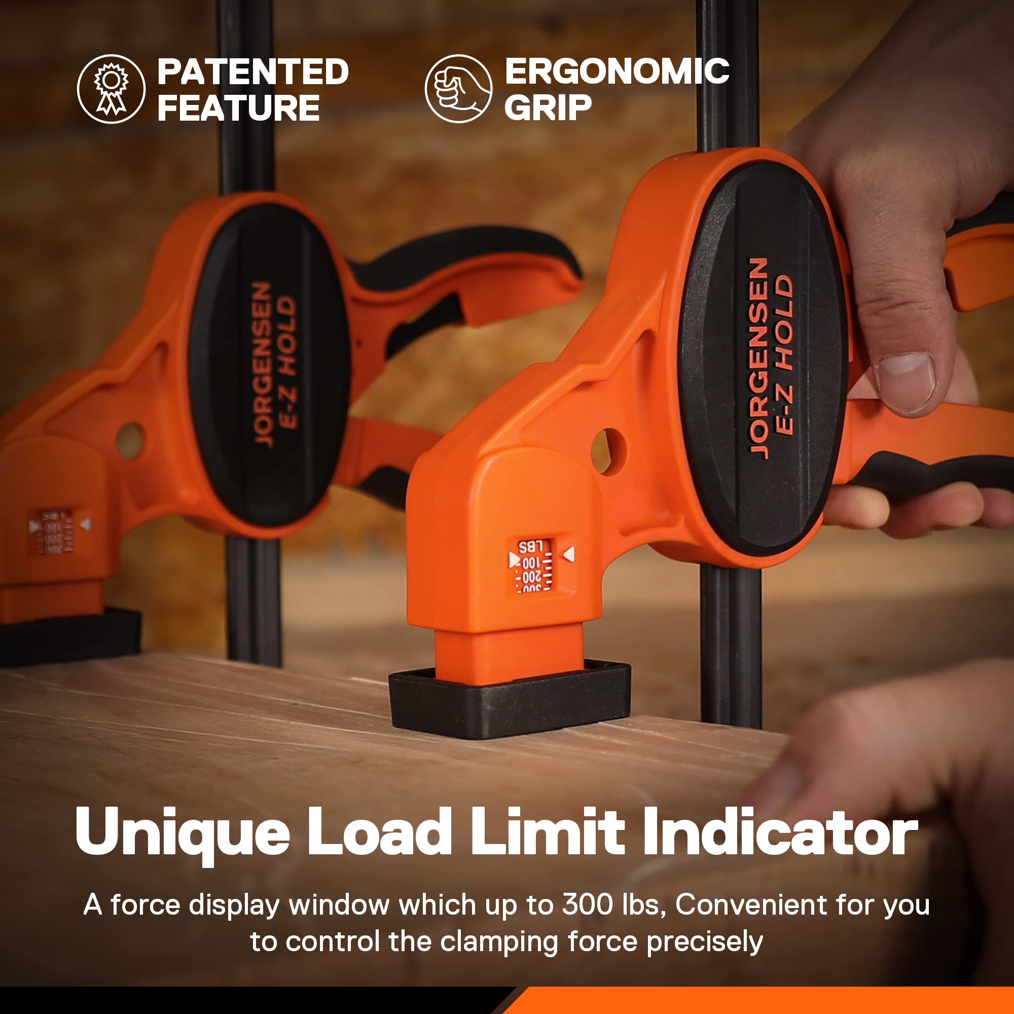 PONY Jorgensen quick-release lever enables fast, one-handed operation.