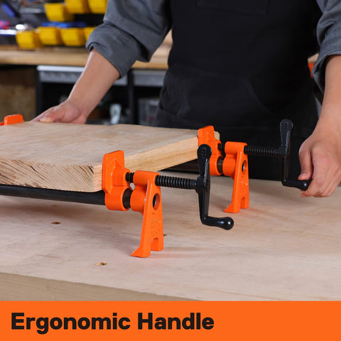 PONY PRO 2-Pack easy-use handle with coil spring to prevent slipping during setup.