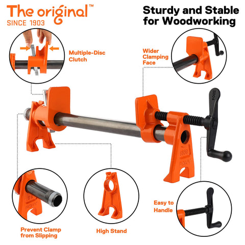 PONY PRO 2-Pack high stand provides a stable base for glue-ups.