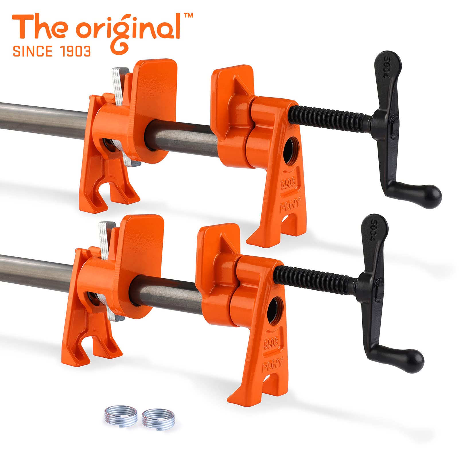 PONY PRO 2-Pack wide clamping face for large panels, enhanced contact area.