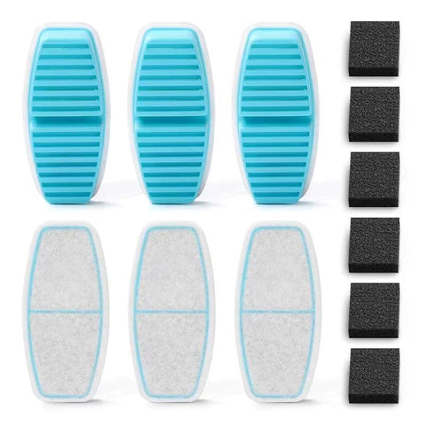 POOEKEN six filters and six sponges for continuous filtration
