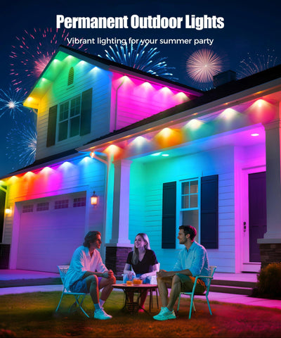 POOFZY wireless remote control enables quick light changes.