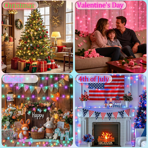 Pooqla 66ft 200LED string lights illuminate large spaces for visibility
