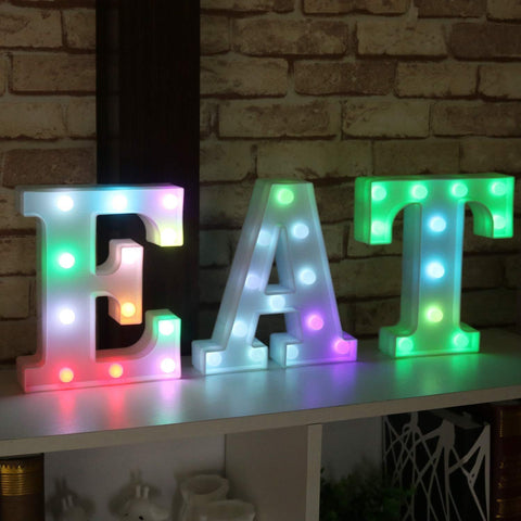 Pooqla battery-powered marquee lights are compact and portable