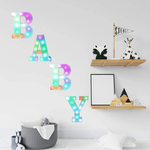 Pooqla compact marquee sign fits small shelves and desks.