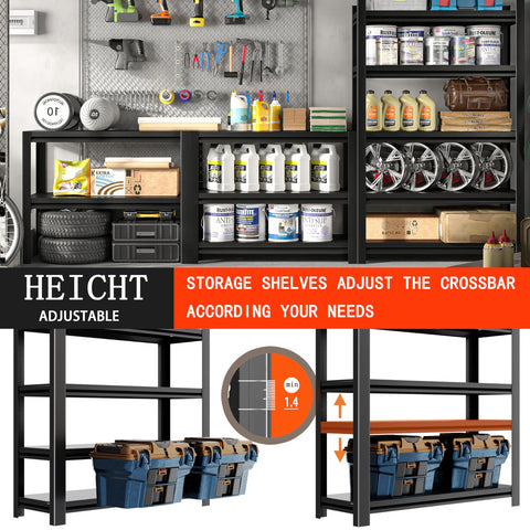 POOUPHV 72H x 40W x 18D dimensions demonstrate roomy garage storage.