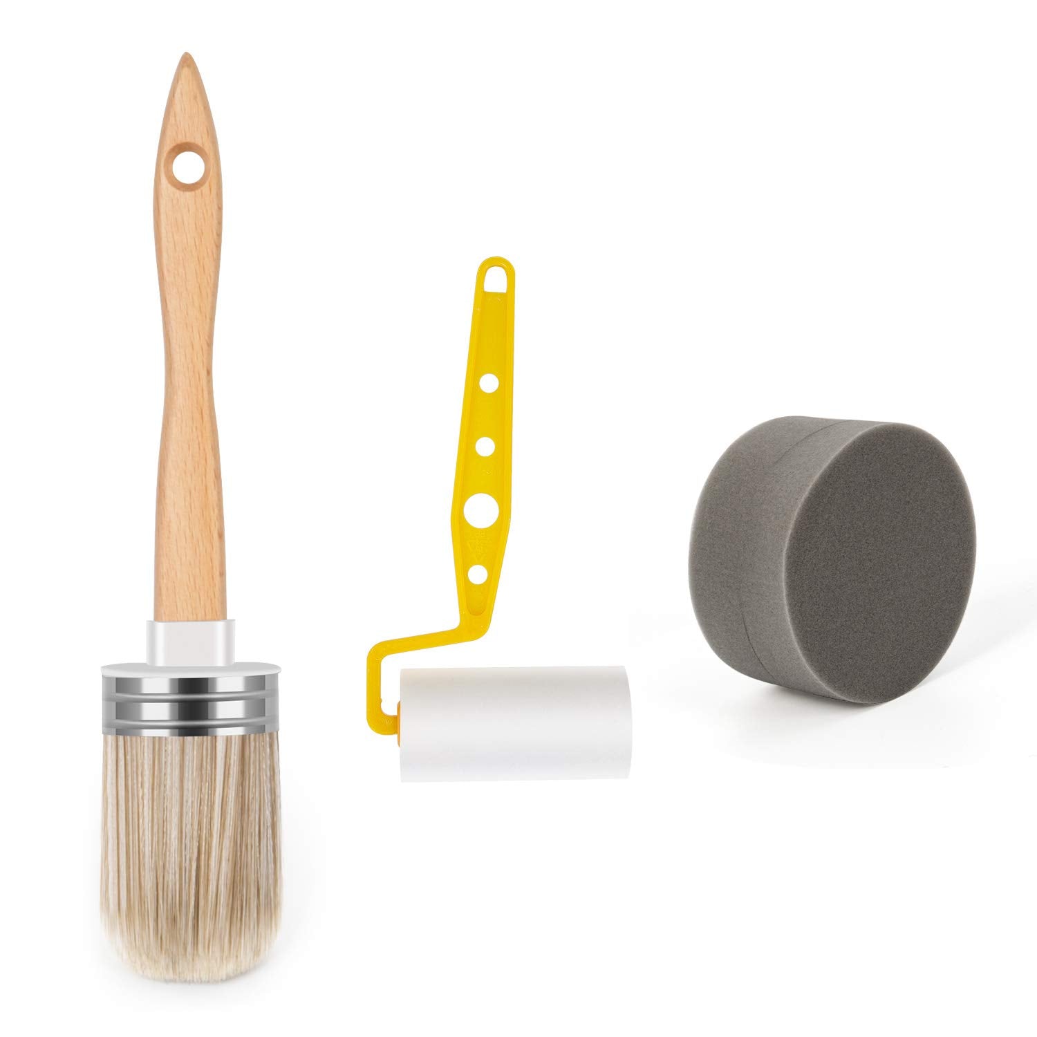 POOVI round sponge applicator closeup for smooth walls and surfaces