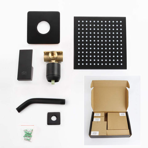 POP SANITARYWARE matte black wall mount complements stainless hardware with lasting durability.