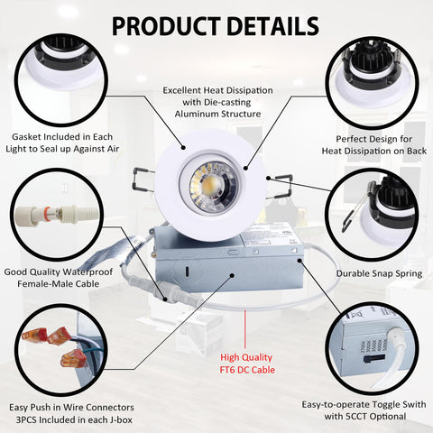 POPANU 8W dimmable downlight delivers bright energy-efficient illumination