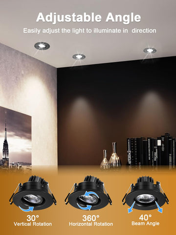 POPANU black round trim adds a modern look to any room.
