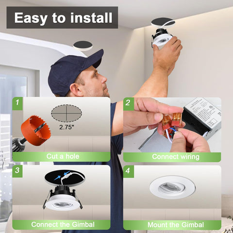 POPANU ceiling installation view shows simple canless setup with junction box