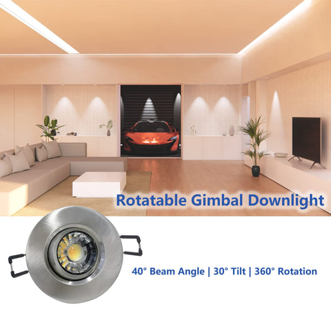 POPANU premium downlight angled spotlight for versatile room lighting