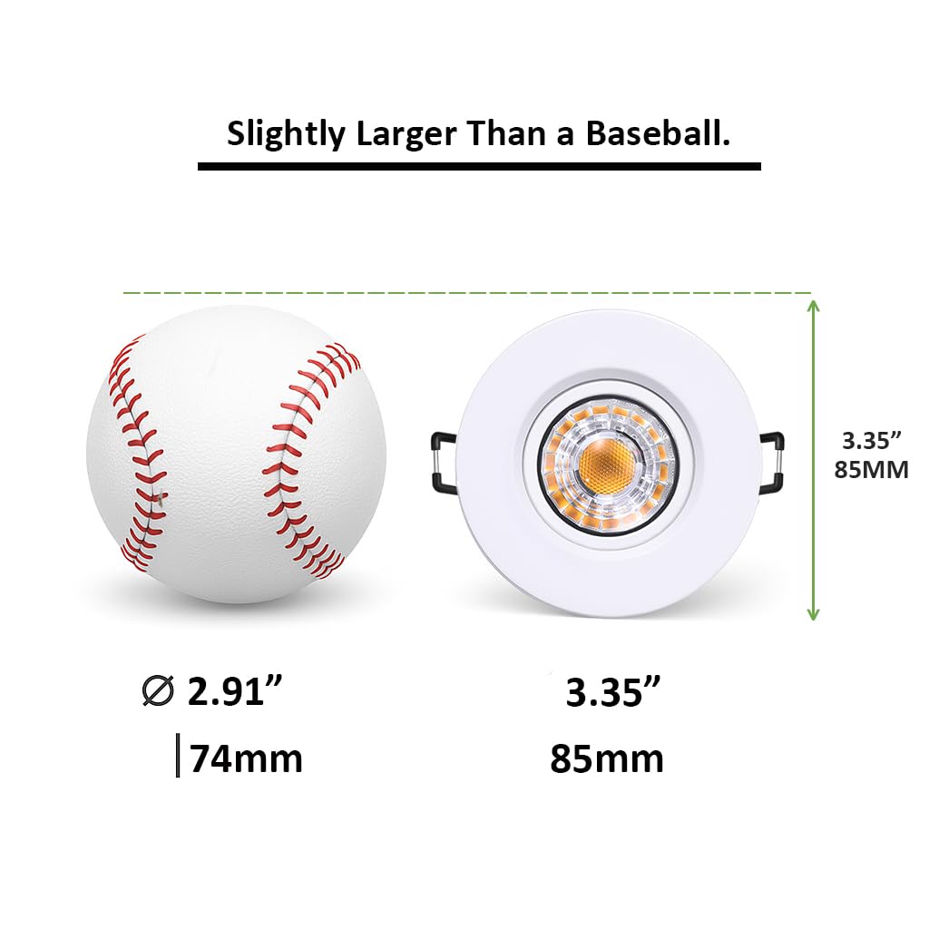 POPANU recessed downlight with rotatable eyeball enables flexible room lighting