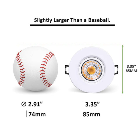 POPANU recessed downlight with rotatable eyeball enables flexible room lighting