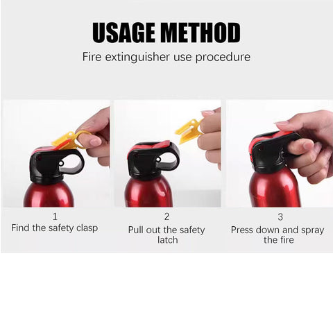 POPFRO compact, disposable extinguisher with easy portability.