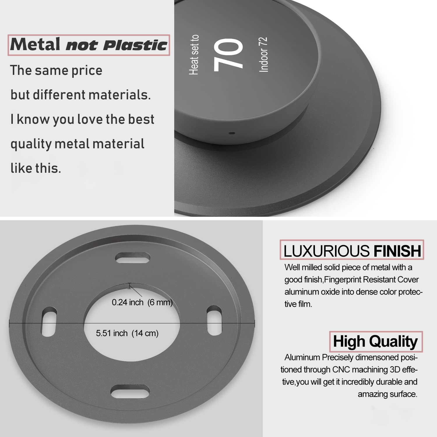POPMAS Nest wall plate in charcoal provides precise fit for 2020 models.