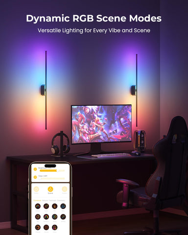 PopoIron wall sconce app-control for customizing brightness and color