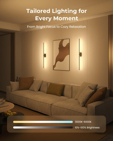 PopoIron 40-inch sconces ideal for living rooms and bedrooms