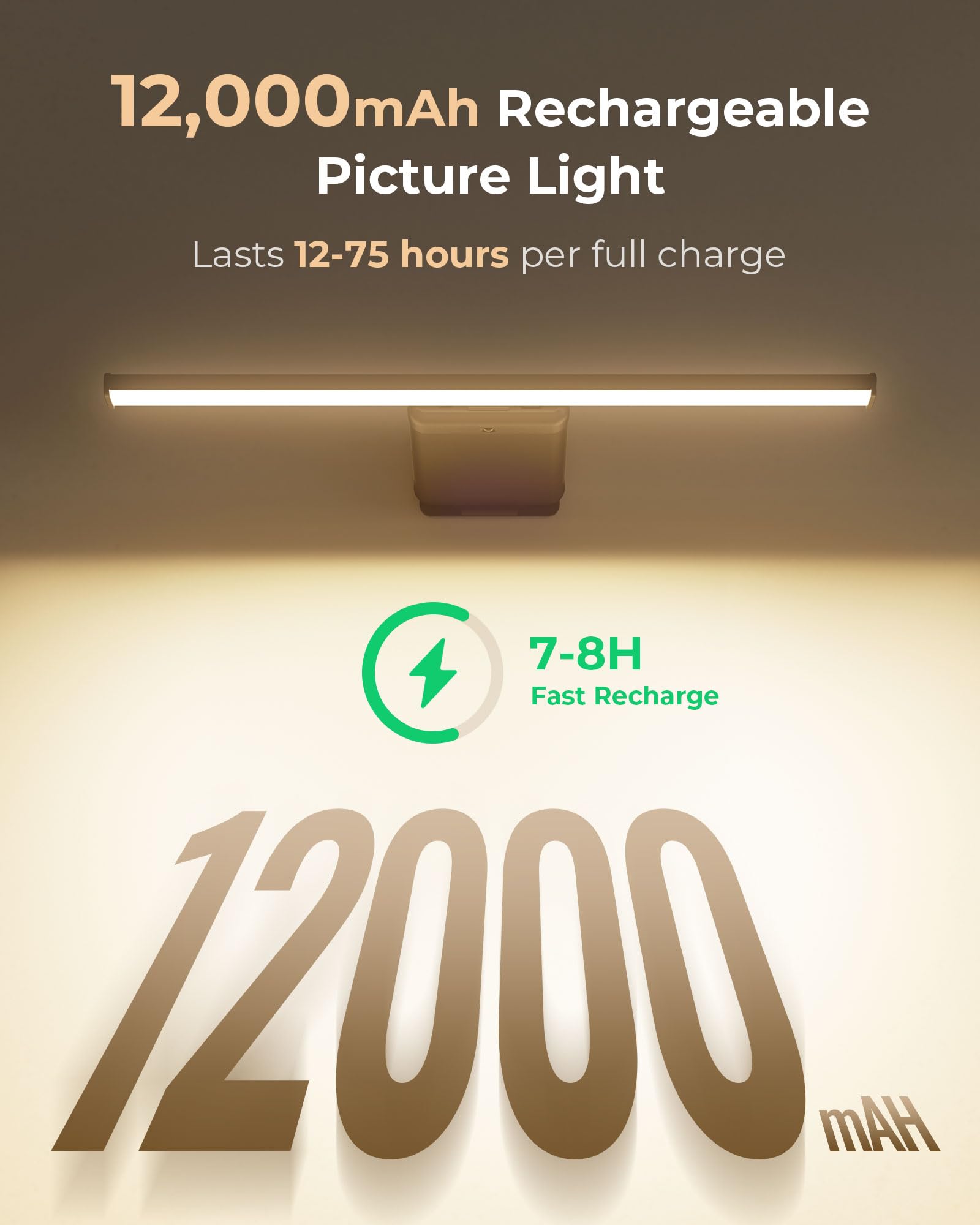 PopoIron Picture Light with remote control for convenient adjustments.