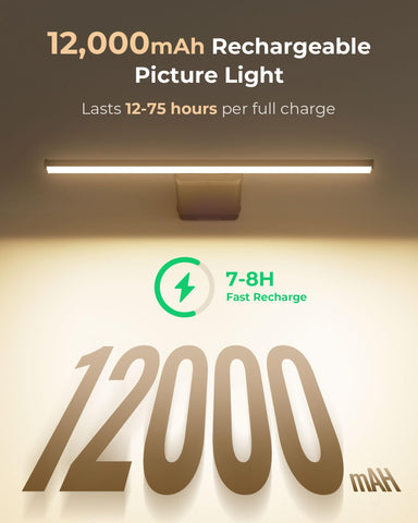 PopoIron Picture Light with remote control for convenient adjustments.
