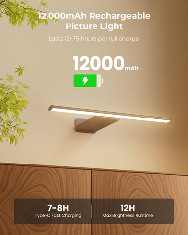 PopoIron remote-control picture light enables precise color and brightness adjustments.