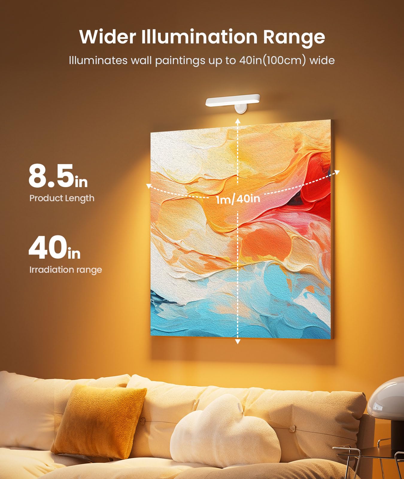 PopoIron wall sconce dimmable LED for customizable brightness.