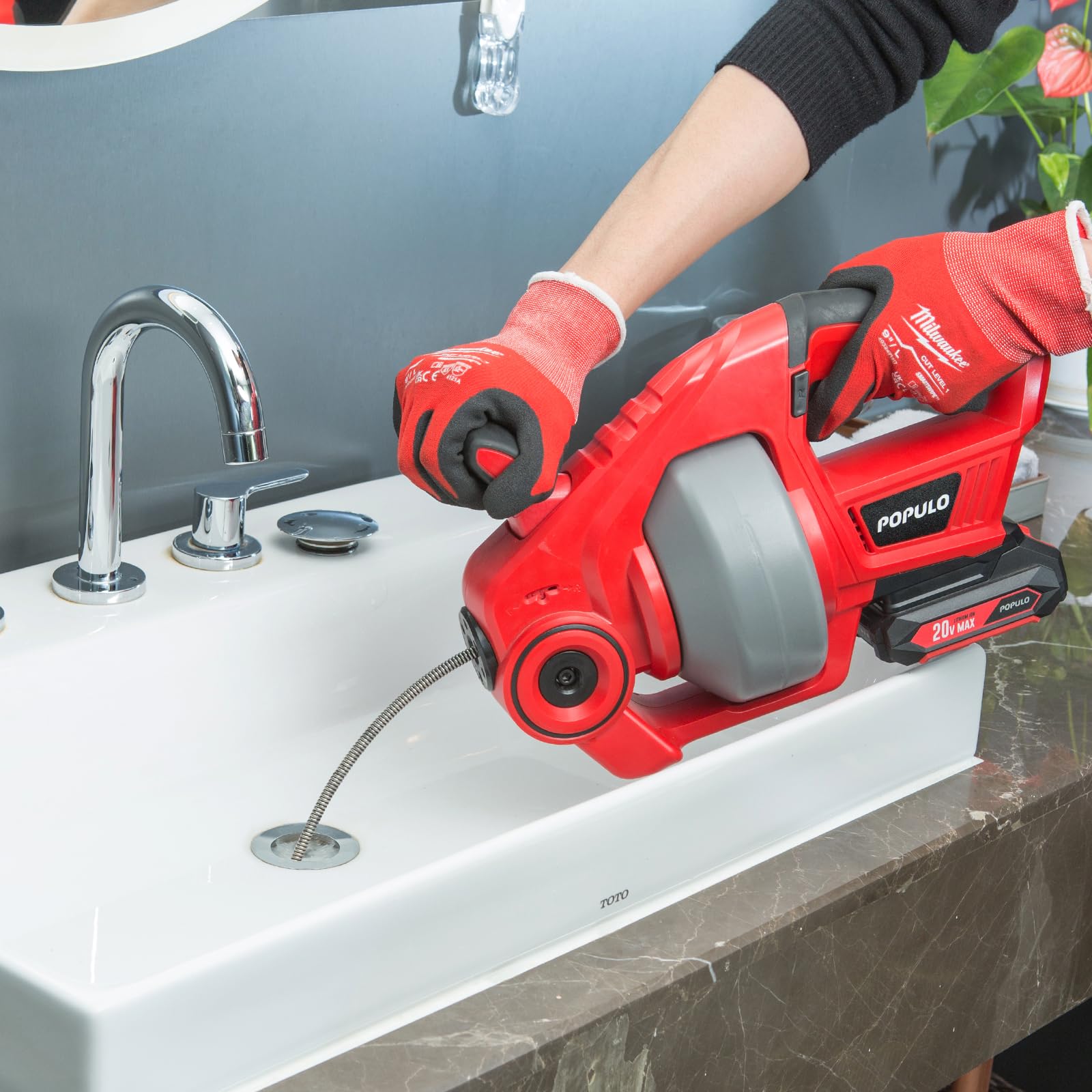 POPULO replaceable cable supports easy maintenance and longer tool life