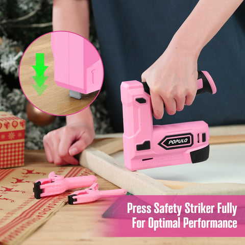 POPULO 4V nail/stapler used on woodwork and home carpentry.