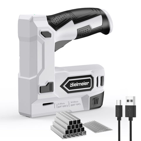 Populo Bielmeier bottom-loading magazine for quick reloading during upholstery tasks.