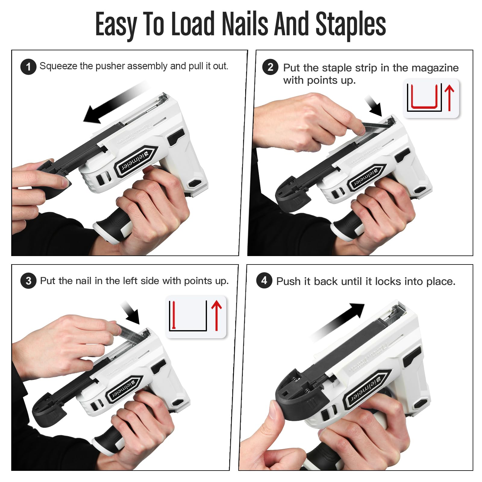 Populo Bielmeier contents included: 1200 staples and 400 nails for ready jobs.