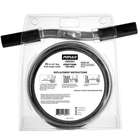 Populo easy replacement cable ready for use