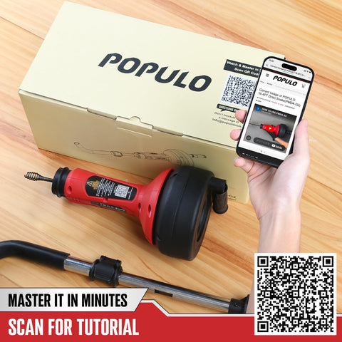 POPULO hair and soft blockage clearance for quick home fixes