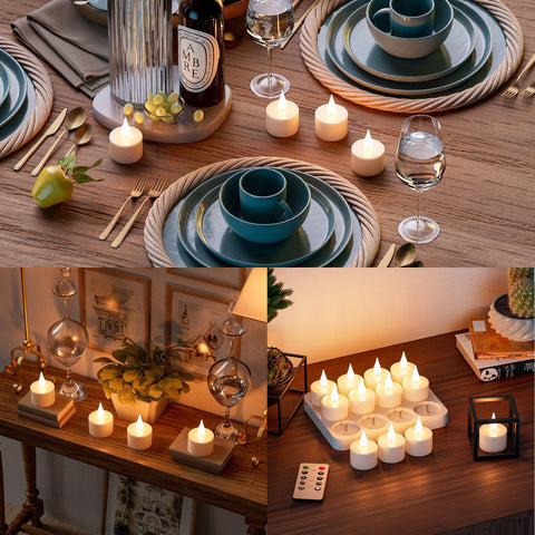 POQCCT eco-friendly LED candles offer energy-saving ambiance.