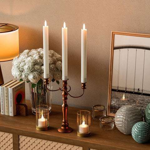 POQCCT eco-friendly rechargeable candles save energy and reduce waste over disposables.