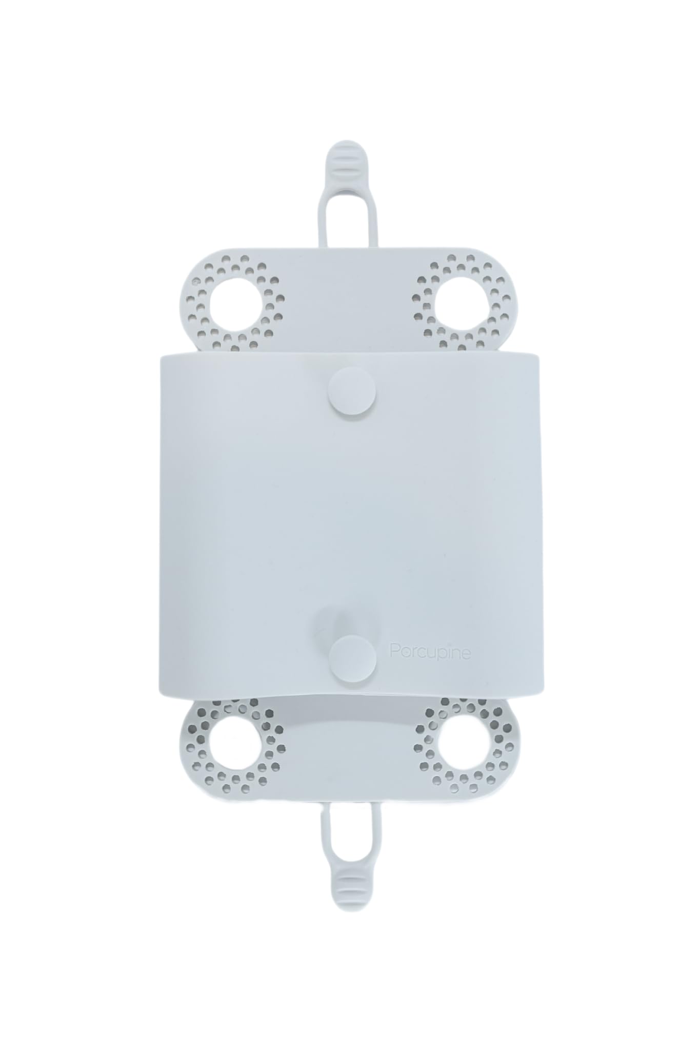 Porcupine shower wall hair catcher hides wet hair for a tidier shower.