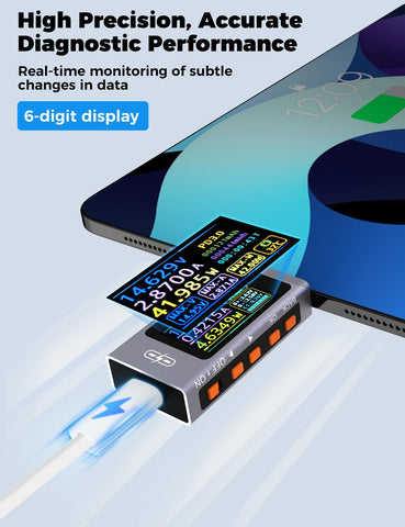 POROMETISTO UT01C capacity-stats track battery energy and mAh usage over tests.