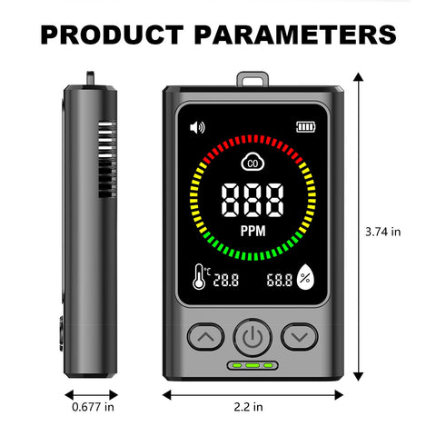PortableCO detector versatile for RVs, boats, and cars