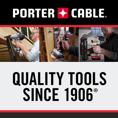 PORTER-CABLE 20V MAX 4.0Ah battery in use with tool for cordless convenience