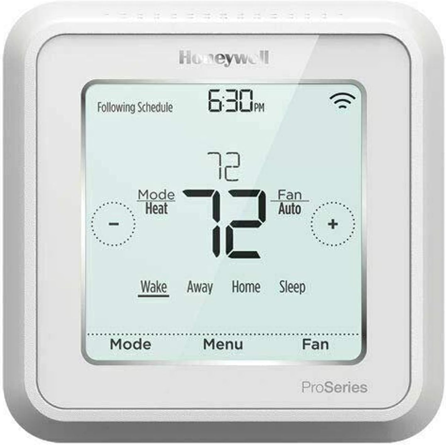 PORTEXA T6 Pro Z-Wave thermostat front panel display for easy daily temperature control