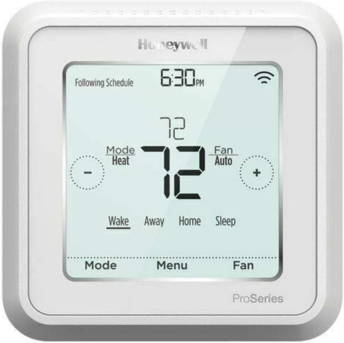 PORTEXA T6 Pro Z-Wave thermostat front panel display for easy daily temperature control