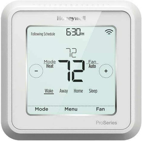 PORTEXA T6 Pro Z-Wave thermostat front panel display for easy daily temperature control